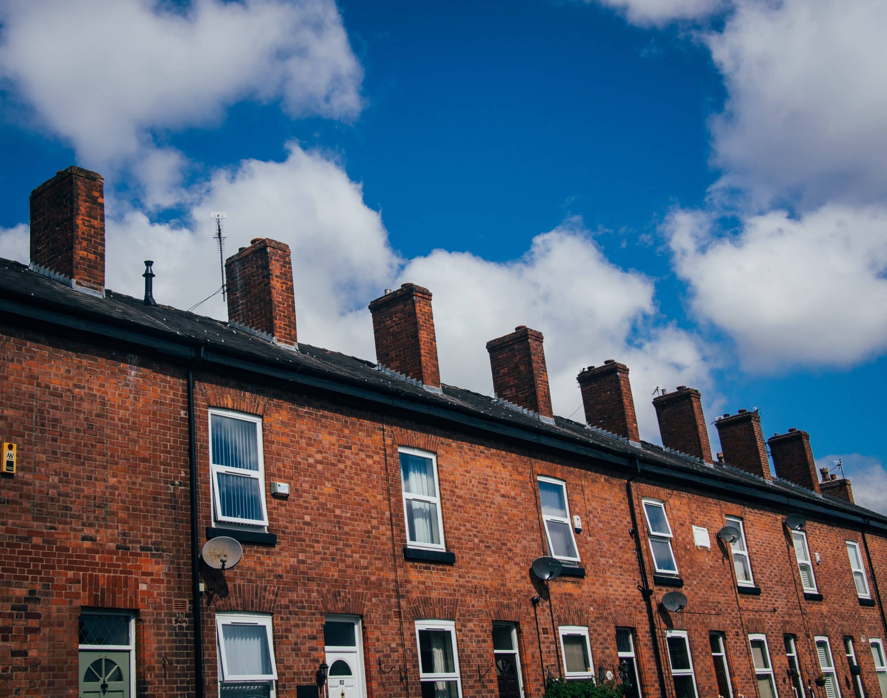 image of terraced houses sharing party walls